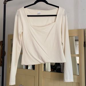Re/done square neck long sleeve.